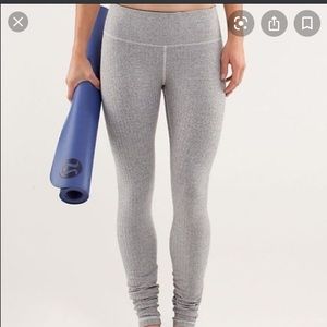 Lululemon ghost herringbone yoga leggings